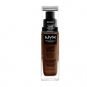 NYX Professional Makeup Can't Stop Won't Stop Full Coverage Foundation Makiažo pagrindas 30ml