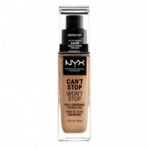 NYX Professional Makeup Can't Stop Won't Stop Full Coverage Foundation Tonālais krēms 30ml