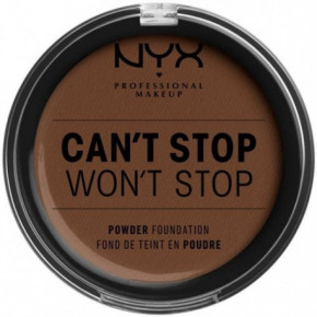 NYX Professional Makeup Can't Stop Won't Stop Powder Foundation Kompakt pūderis 10.7g