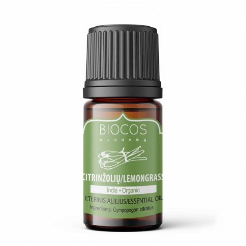 BIOCOS Lemongrass Ekologiškas Citrinžolės eterinis aliejus 5ml