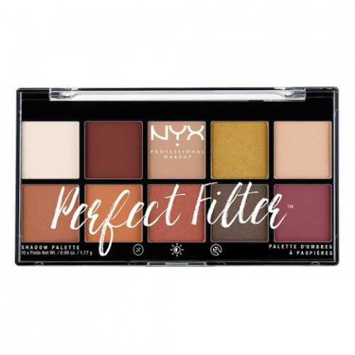 NYX Professional Makeup Perfect Filter Shadow Palette Akių šešėlių paletė 17.7g