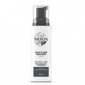 Nioxin SYS2 Scalp & Hair Treatment Hooldustoode naturaalsetele, märgatavalt hõrenevatele juustele 100ml