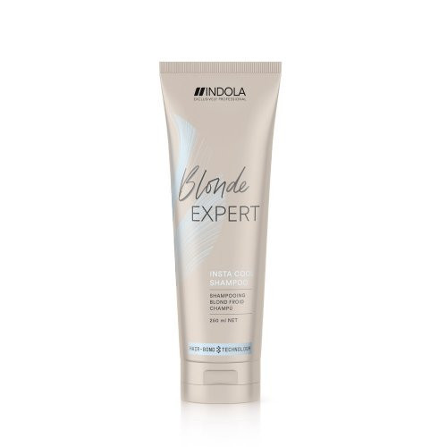 Indola Blond Expert Insta Cool Shampoo Šampūnas šviesiems šalto atspalvio plaukams. 250ml