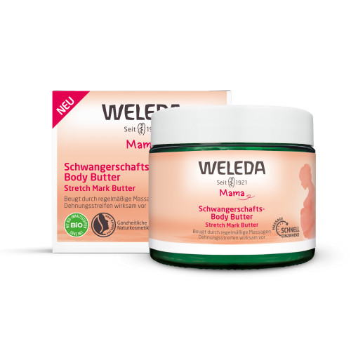 Weleda Mama Stretch Mark Kūno sviestas nuo strijų 150ml