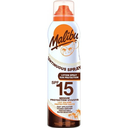 Malibu Continuous Spray Protective Lotion Aerosol Spray Purškiamas apsauginis losjonas nuo saulės 175ml