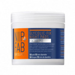 NIP + FAB Glycolic Fix Night Pads Extreme Valomieji padeliai veidui 60vnt.