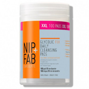 NIP + FAB Glycolic Fix Daily Cleansing Pads Sejas tīrīšanas spilventiņi 100vnt
