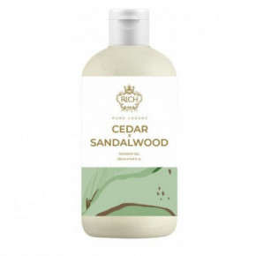 Rich Pure Luxury Cedar & Sandalwood Shower Gel Drėkinamoji ir maitinamoji dušo želė su ryškiu medienos aromatu 280ml