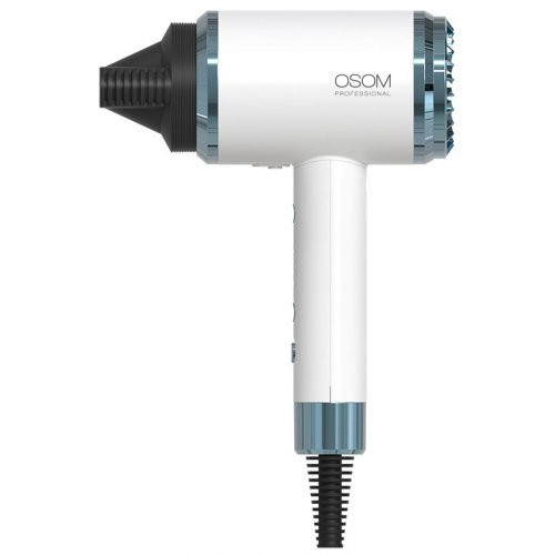 OSOM Professional Hair Dryer Plaukų džiovintuvas su neigiamų jonų generavimo technologija Black