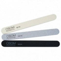 OSOM Professional Emery Staright Shape Nail Files Kit Dildžių nagams rinkinys 3 vnt.