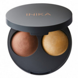 Inika Organic Baked Contour Duo Kompaktinė kontūravimo priemonė Almond