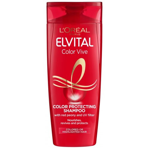 L'Oréal Paris Elvital Color Vive Color Protecting Shampoo Viena spalva arba sruogelėmis dažytų plaukų šampūnas 250ml