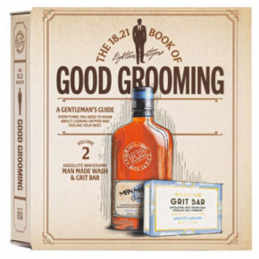 18.21 Man Made Book of Good Grooming Absolute Mahogany Gift Set Vīriešu dāvanu komplekts 198g + 530ml