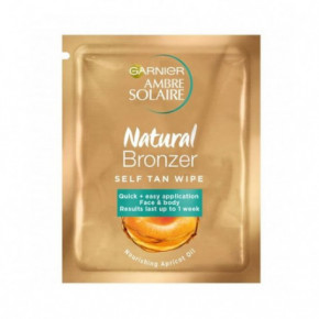 Garnier Ambre Solaire Bronzer Self Tan Wipes Pašiedeguma salvetes 6.1 ml