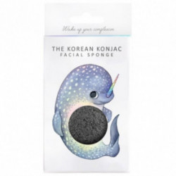 The Konjac Sponge The Konjac Sponge Mythical Narwhal Face Sponge & Hook Veido kempinėlė ir kabliukas