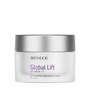 Skeyndor Global Lift Contour Face & Neck Cream Dry Skins Stangrinantis veido ir kaklo kremas sausai odai 50ml
