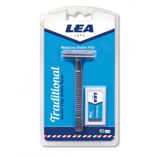 LEA Traditional Double Edge Safety Razor Dvipusis skustuvas Platinum