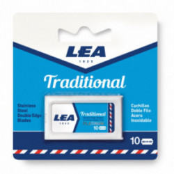 LEA Stainless Steel Double Edge Blades Dviašmeniai skutimosi peiliukai 10 vnt.