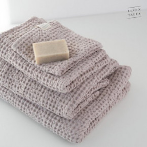 Linen Tales Powder Linen & Cotton Honeycomb Waffle Towel 50x70cm