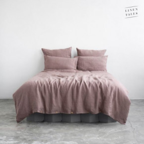 Linen Tales Ashes of Roses Linen Duvet Cover Set Voodipesu komplekt 200x200 50x70*2