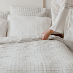 Linen Tales Linen Pillowcase Lininis pagalvės užvalkalas Dark Grey