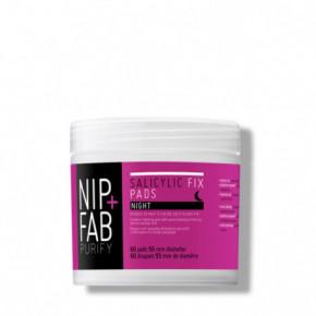 NIP + FAB Salicylic Fix Night Pads Puhastuspadjad näole 60pcs.