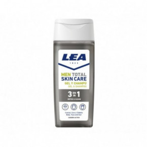 LEA Men Detox & Clean Gel & Shampoo Detoksikuojanti dušo želė ir šampūnas 300ml