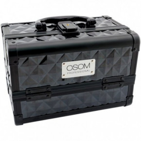 OSOM Professional Makeup Case Dekoratiivne kosmeetikakohver Black