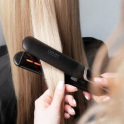 OSOM Professional Infrared Hair Straightener Plaukų tiesintuvas su infraraudonaisiais spinduliais plačiomis plokštelėmis Black