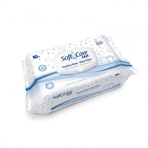 LEA Soft&Care Talcum Baby Wipes Servetėlės kūdikiams 24vnt