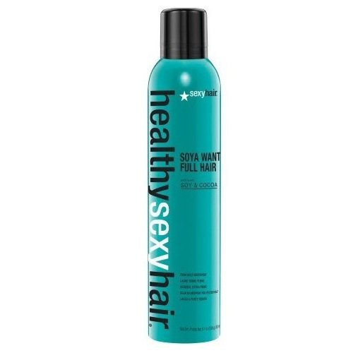 Sexy Hair Soya Want Full Hair Soy & Cocoa Stiprios fiksacijos plaukų lakas 300ml