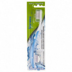 Norwex Toothbrush Soft Dantų šepetėlis su sidabrine galvute, minkštas Mėlynas