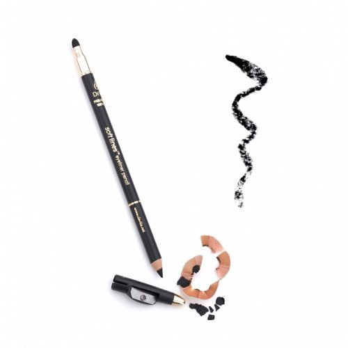 DeVita Absolute softLINES Eyeliner Pencil Akių pieštukas su kempinėle, juodas Obsidian