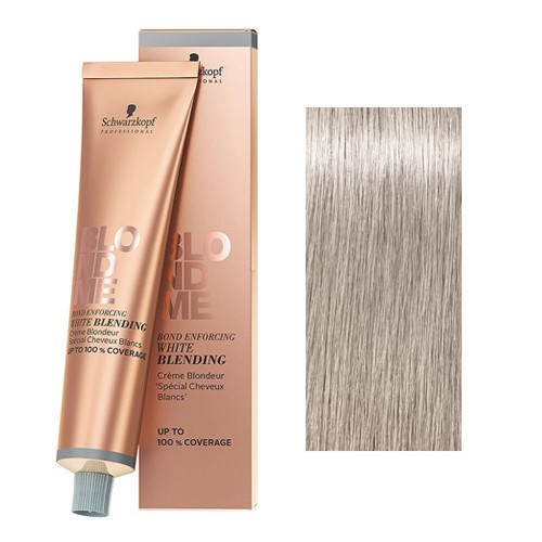 Schwarzkopf Professional BlondMe White Blending Žilų plaukų dažymo kremas 60ml