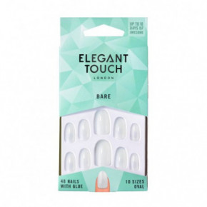 Elegant Touch Bare Nails- Oval Liimitavad, kunstküüned Seatud