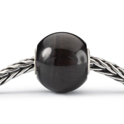 Trollbeads Didelė, Apvali Juodoji Katės Akis 1 vnt.