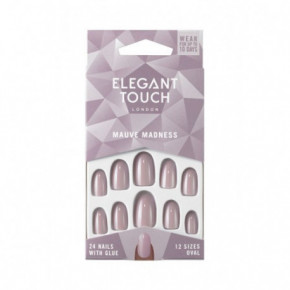 Elegant Touch Colour Nails- Oval Priklijuojami dirbtiniai nagai Mauve Madness*