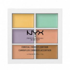 NYX Professional Makeup Conceal, Correct, Contour Palette Koreguojamoji paletė 9g