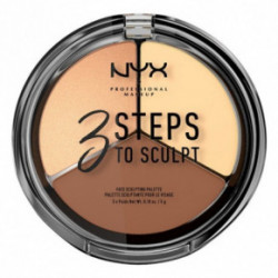 NYX Professional Makeup 3 Steps to Sculpt Face Sculpting Palette Kontūravimo paletė 15g