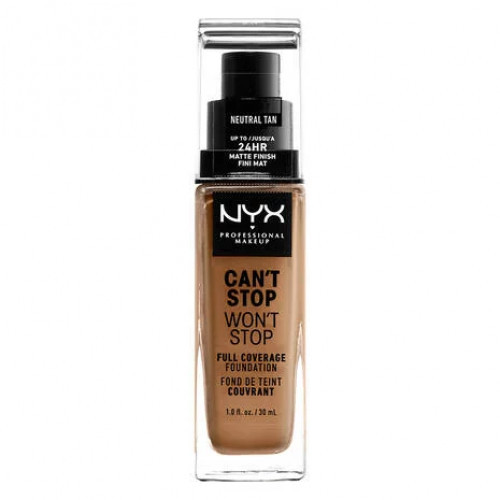 NYX Professional Makeup Can't Stop Won't Stop Full Coverage Foundation Makiažo pagrindas 30ml