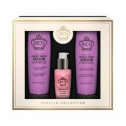 Rich Pure Luxury Miracle Renew Keratin Collection Plaukų gyvybingumą atkuriantis rinkinys 250ml+200ml+70ml