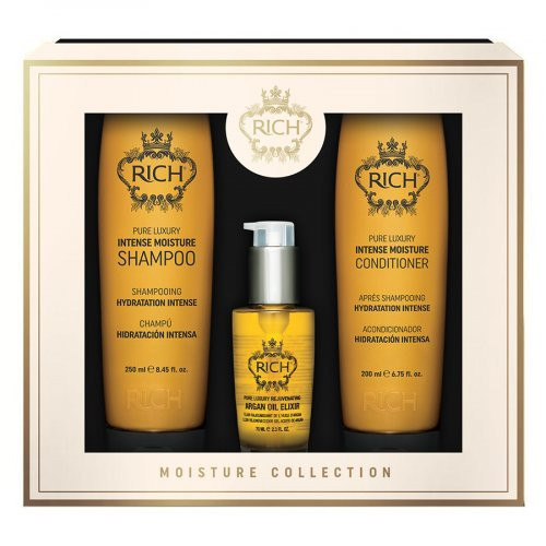 Rich Pure Luxury Intense Moisture Collection Plaukus drėkinantis rinkinys 250ml+200ml+70ml