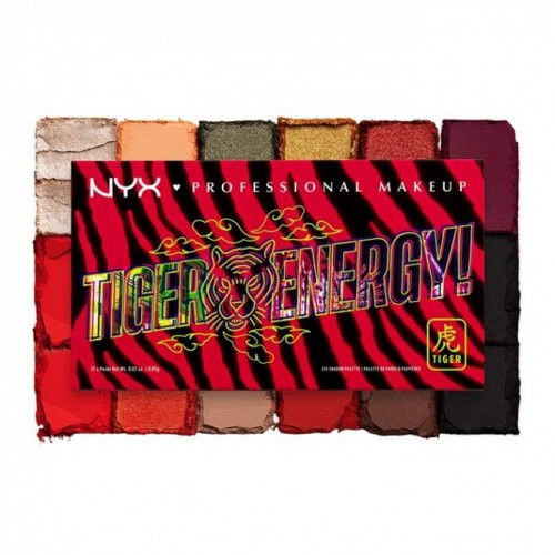 NYX Professional Makeup Tiger Energy! Eye Shadow Palette Akių šešėlių paletė 12x0.85g