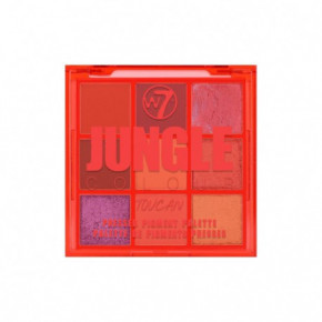 W7 Cosmetics Jungle Colour Pressed Pigment Palette Acu ēnu palete Toucan
