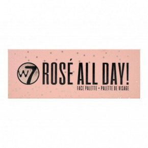 W7 Cosmetics Rosé All Day Palette Daudzfunkcionāla palete sejai 1gab.