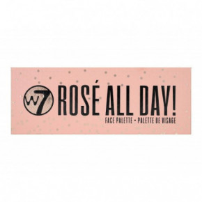 W7 Cosmetics Rosé All Day Palette Daugiafunkcinė veido paletė 1 vnt.