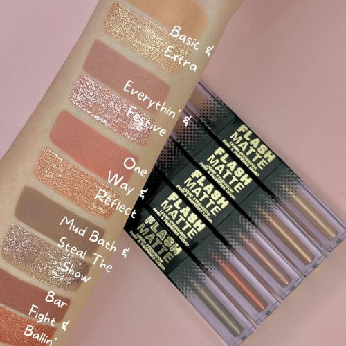 W7 Cosmetics Flash Matte Liquid Eyeshadow 2 in 1 Skysti akių šešėliai 2x0.5 ml