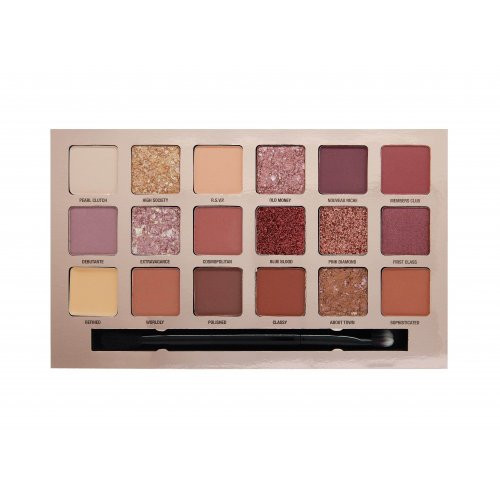 W7 Cosmetics Socialite Pressed Pigment Palette Akių šešėlių paletė 17g