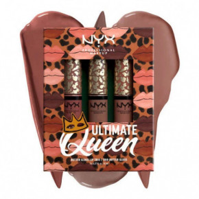 NYX Professional Makeup Ultimate Queen Butter Gloss Trio Lūpų blizgių rinkinys 3x8ml