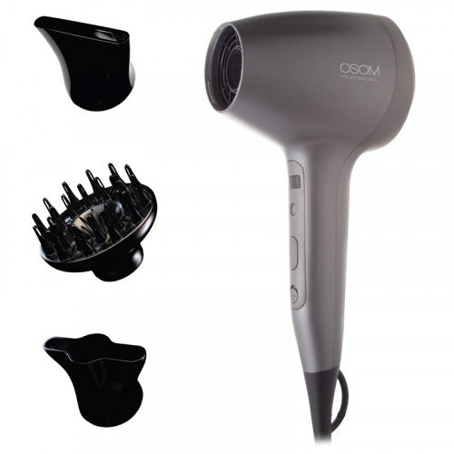 OSOM Professional Hair Dryer Plaukų džiovintuvas su lietimo jutikliu Pilkas